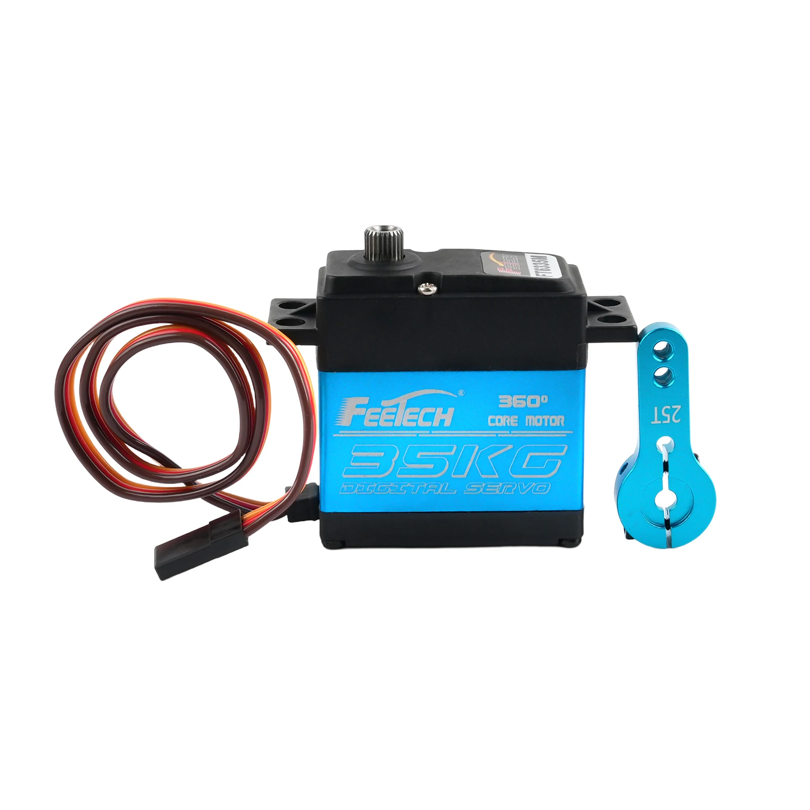 Feetech FT6335M 7,4 V 35kg.cm Servo Digital Servo codificado magnético de 360 grados con brazo de Metal 25T para Robot RC coche oruga avión