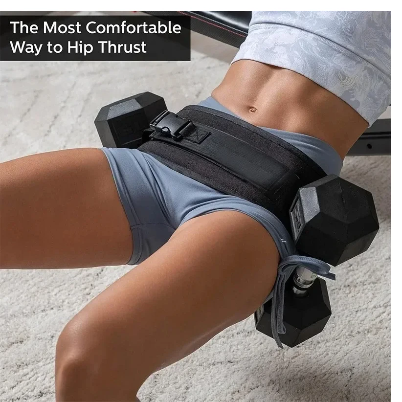 Ceinture HipThrust pour les exercices efficaces du pont de clute, du long, du squat et de la tremper, améliore l'entraînement des butin avec des haltères, des clochettes