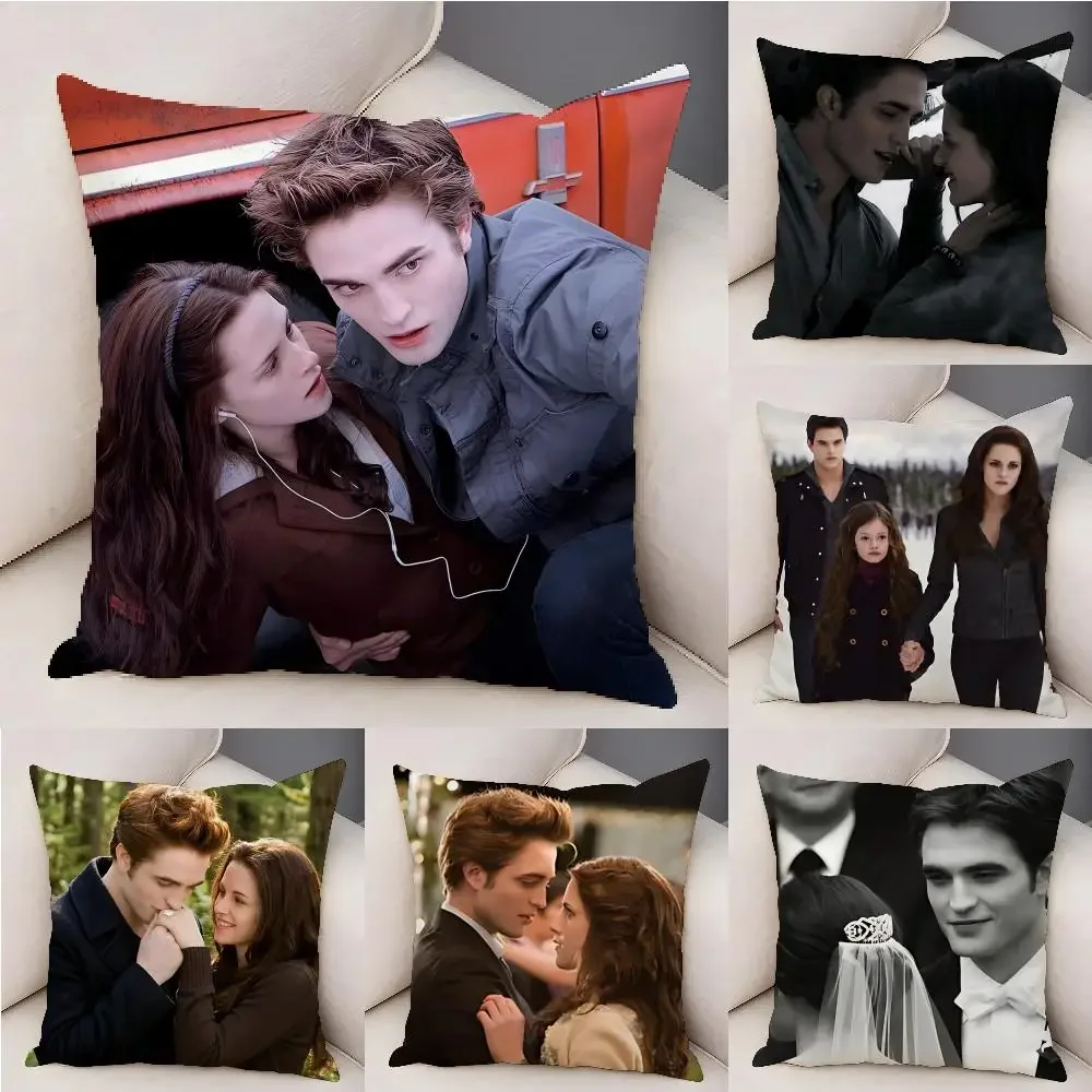 Tv The T-Twilight S-Saga Cushion Cover Plush Decorative Pillow Case With Hidden Zipper Fashion Room Decor For Home