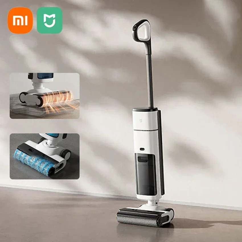 

XIAOMI MIJIA Беспроводной очиститель пола 2, длительное время использования, электрическая машина для мытья полов, машина для мытья полов, самоочистка, с тягой