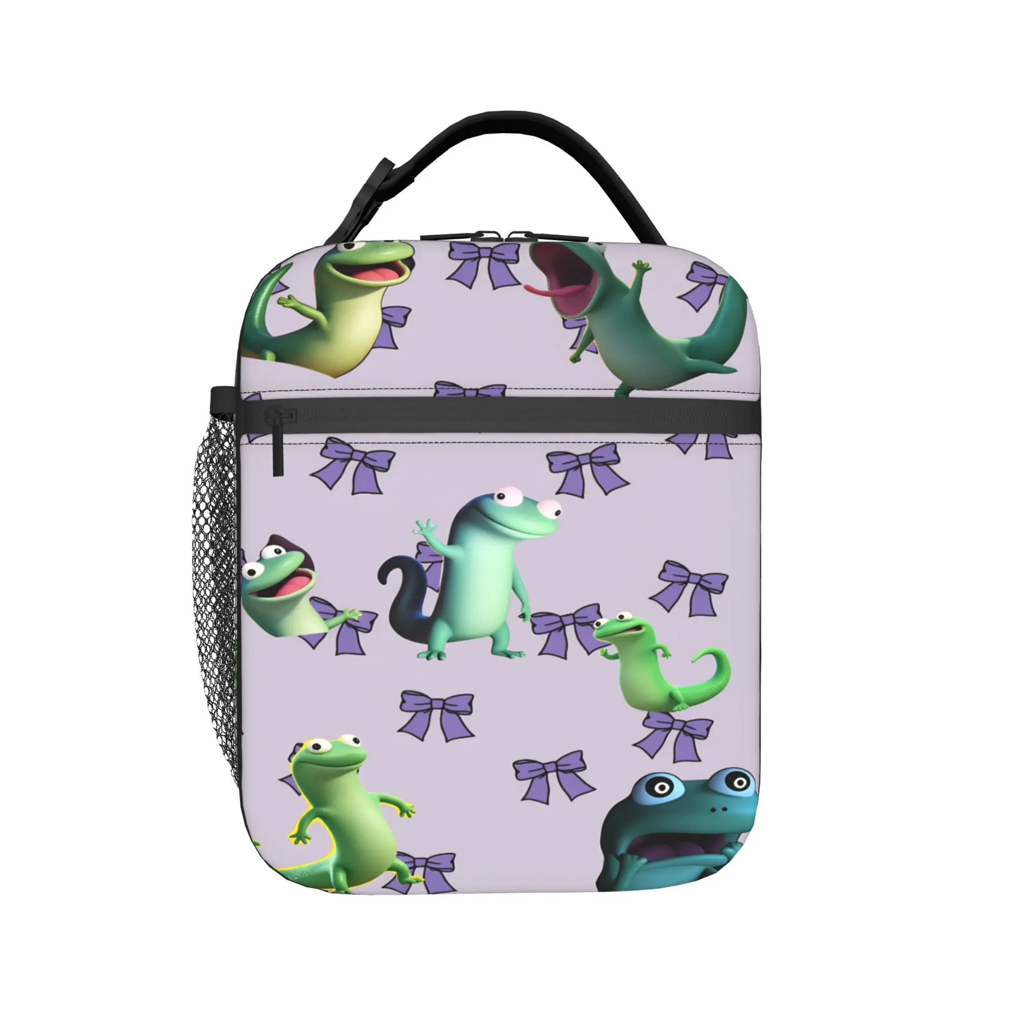 Hoppers Tom Lizard Lunch Bag  Portable Zipper Lunch Box Child Outdoor Picnic Cooler Bag Fashion Oxford Thermal Tote Handbags
