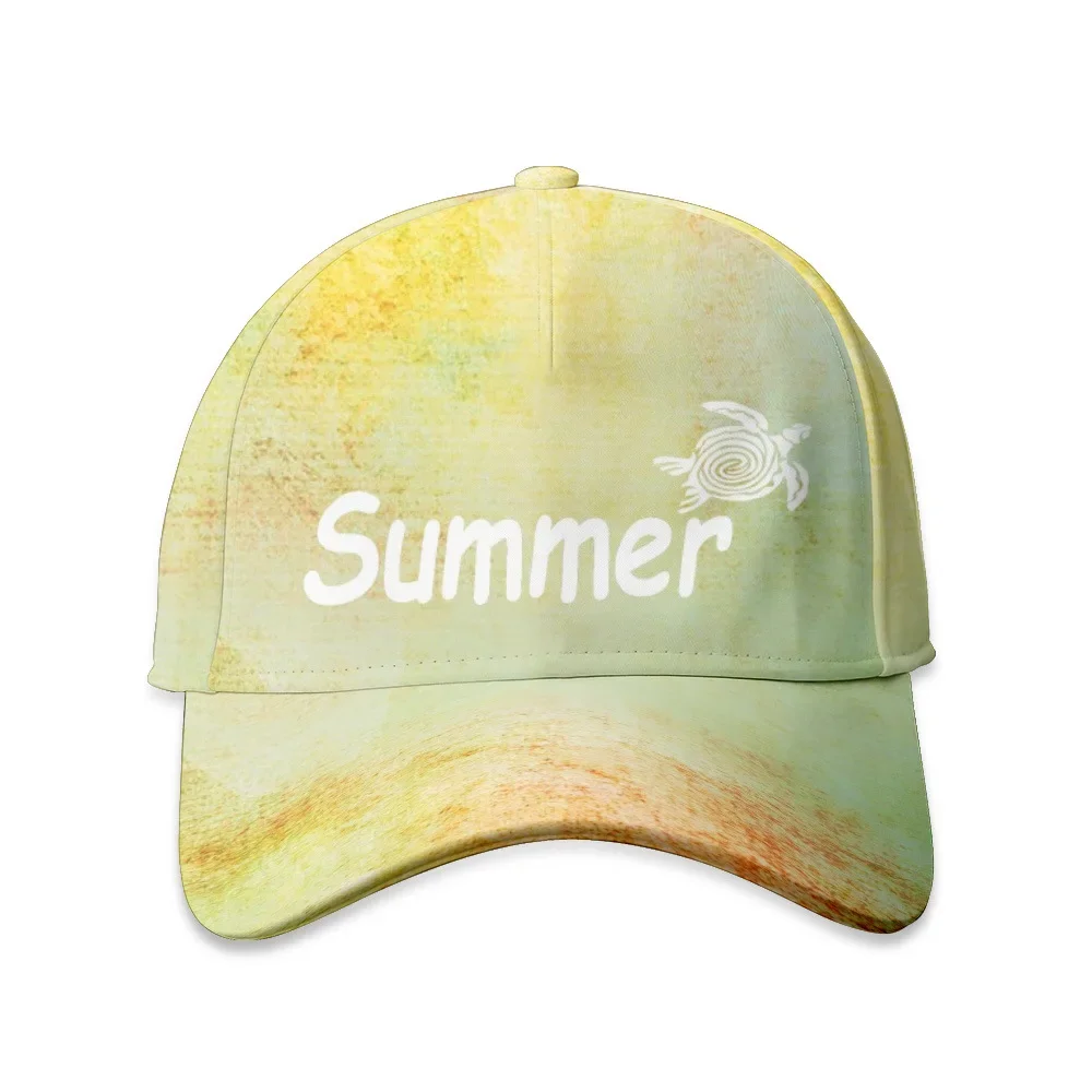 Baseball Snapback Caps Printed Men Women Sea Turtle Coconut Tree Adult Sports Headwear Outdoor Streetwear Casual Sun Visor Hats