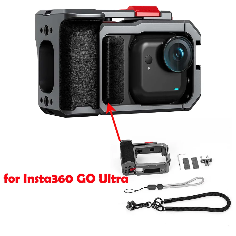 

Street Photography Handle Kit for Insta360 GO Ultra Action Camera Photography Rabbit Cage Accessories