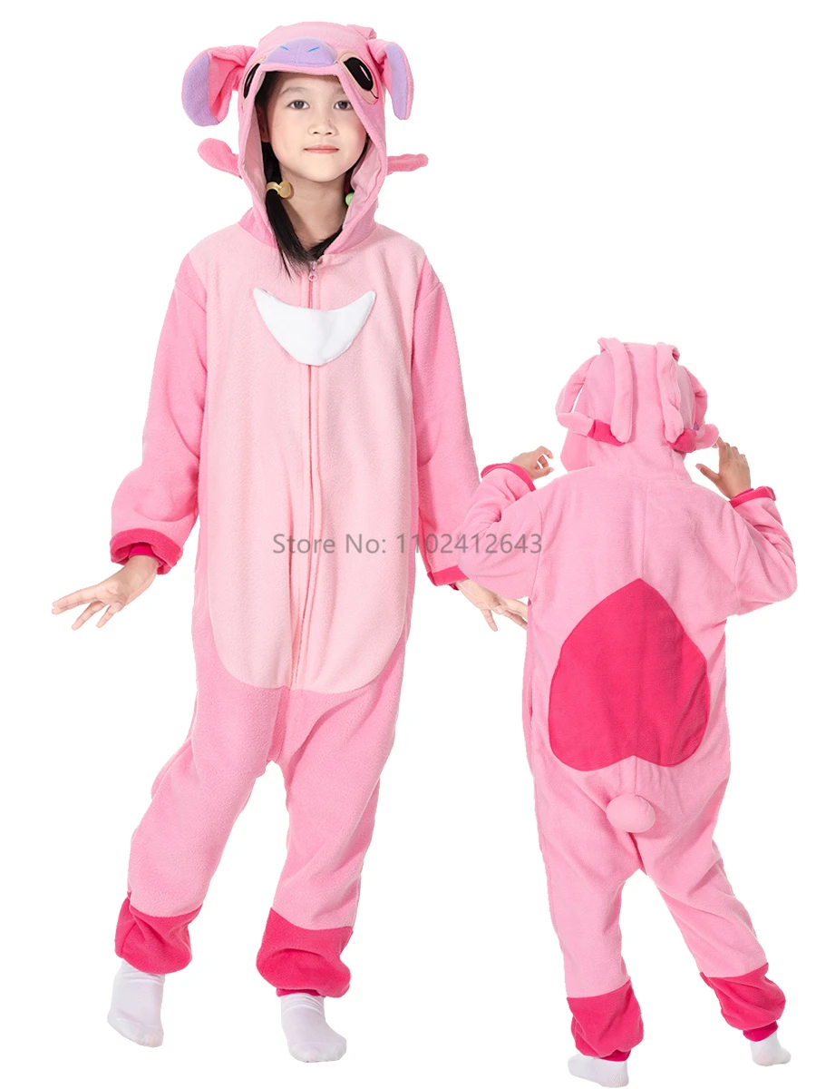 Halloween Onesie For Women Men Adult Child Animal Kigurumis Pyjamas Cartoon Blue Pink Pajama Homewear Cosplay Costume