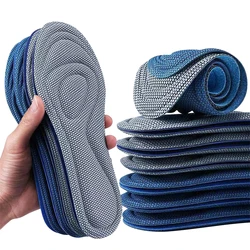 2pcs Memory Foam Orthopedic Insoles For Shoes Antibacterial Deodorization Sweat Absorption Insert Sport Shoes Running Pads