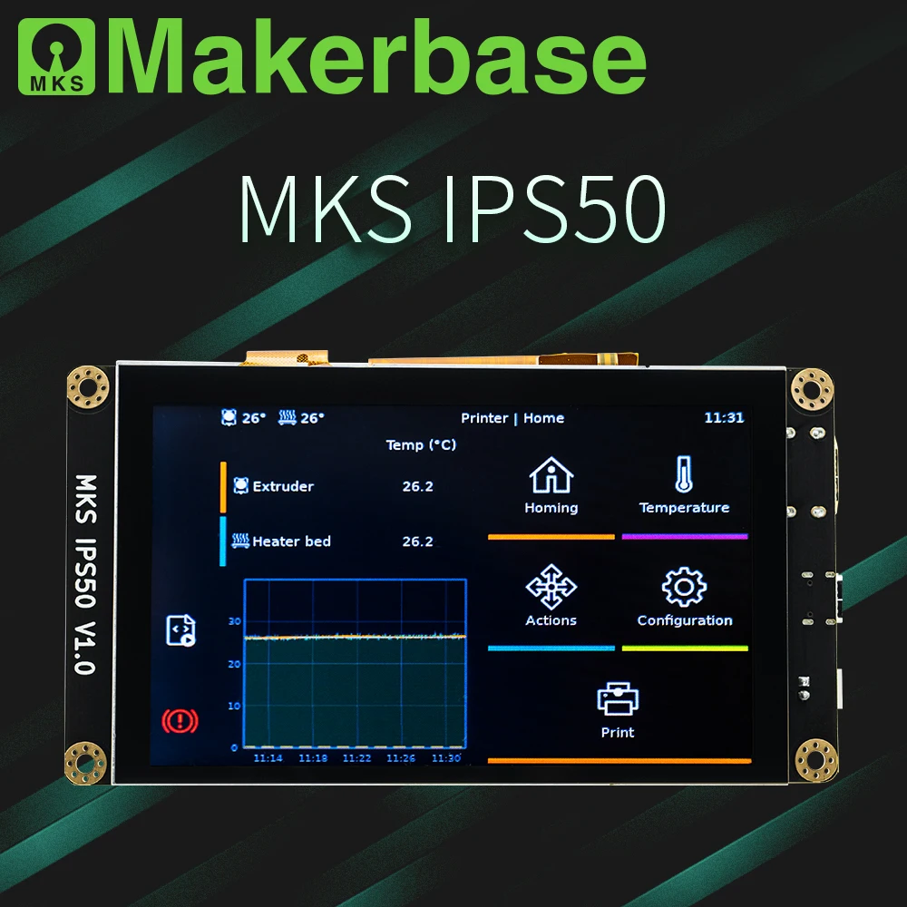 

Makerbase MKS IPS50 5 Inch Capacitive screen Klipper Screen HDMI MKS SKIPR MKS PI