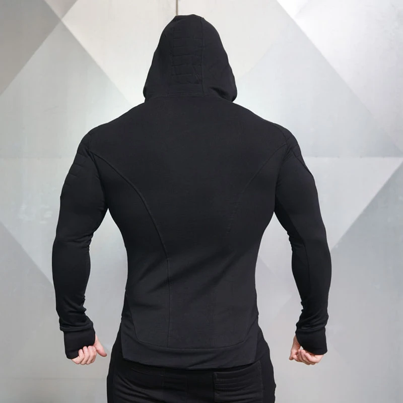 Men Hoodies Gym Sport MMA Running Training Fitness Bodybuilding Sweatshirt Outdoor Sportswear Male Hooded Jacket Tracksuit 2023