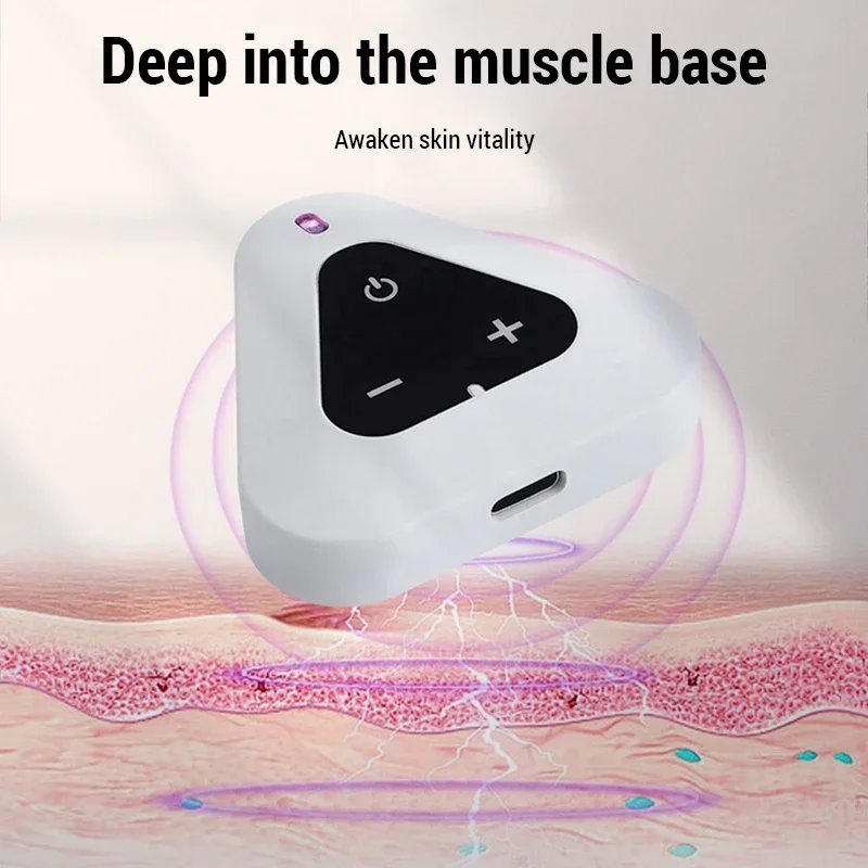 EMS Face Lifting Device EMS Magnetic Vibration Facial Massager Face Slimming Double Chin Removal Eliminate Edema Beauty Care