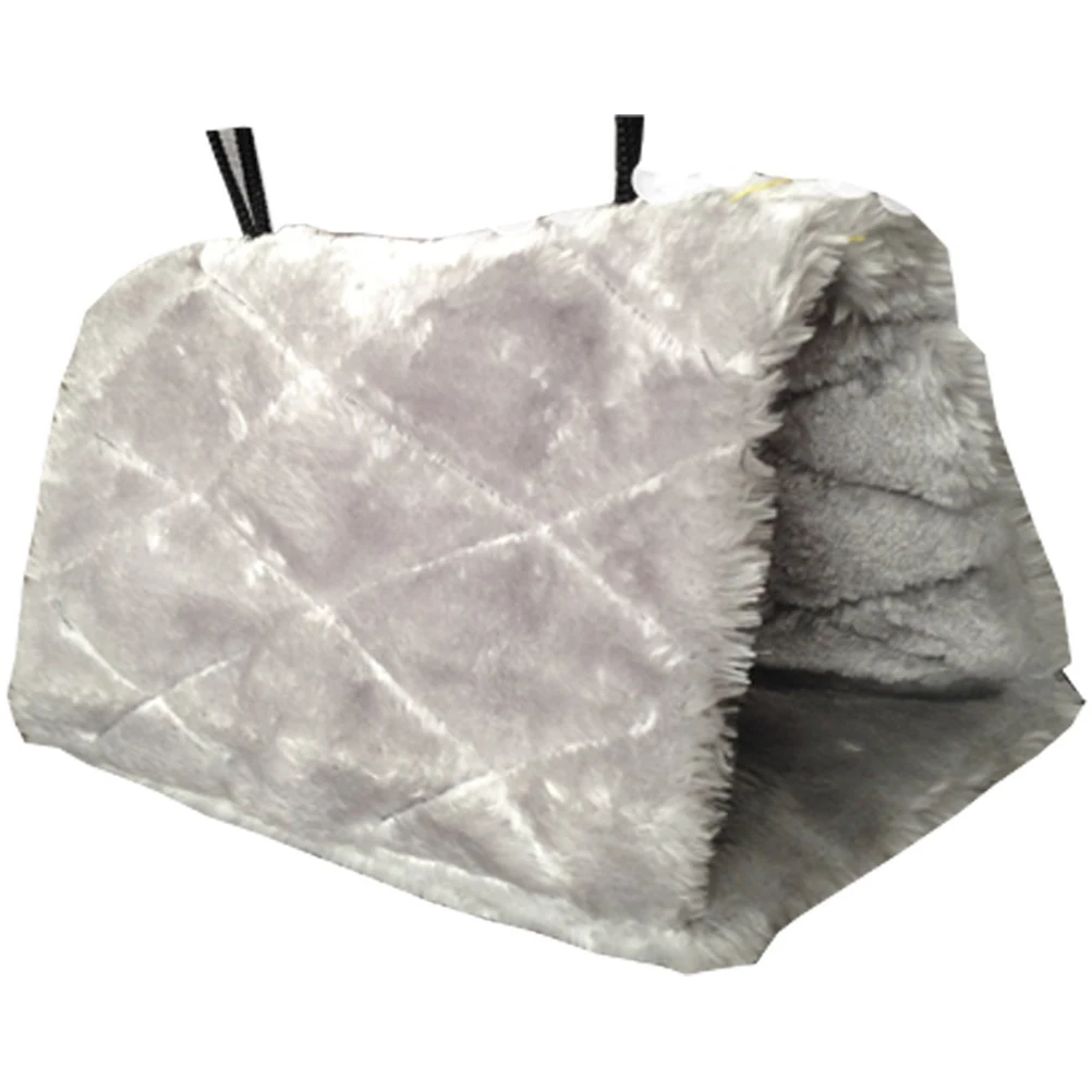 

Fuzzy Warm Nest Bird Hammock Grey Lint Insulated Hut Parrots 30cm 11.8inch Cold Pet Shelter CozyBird Hut Animal