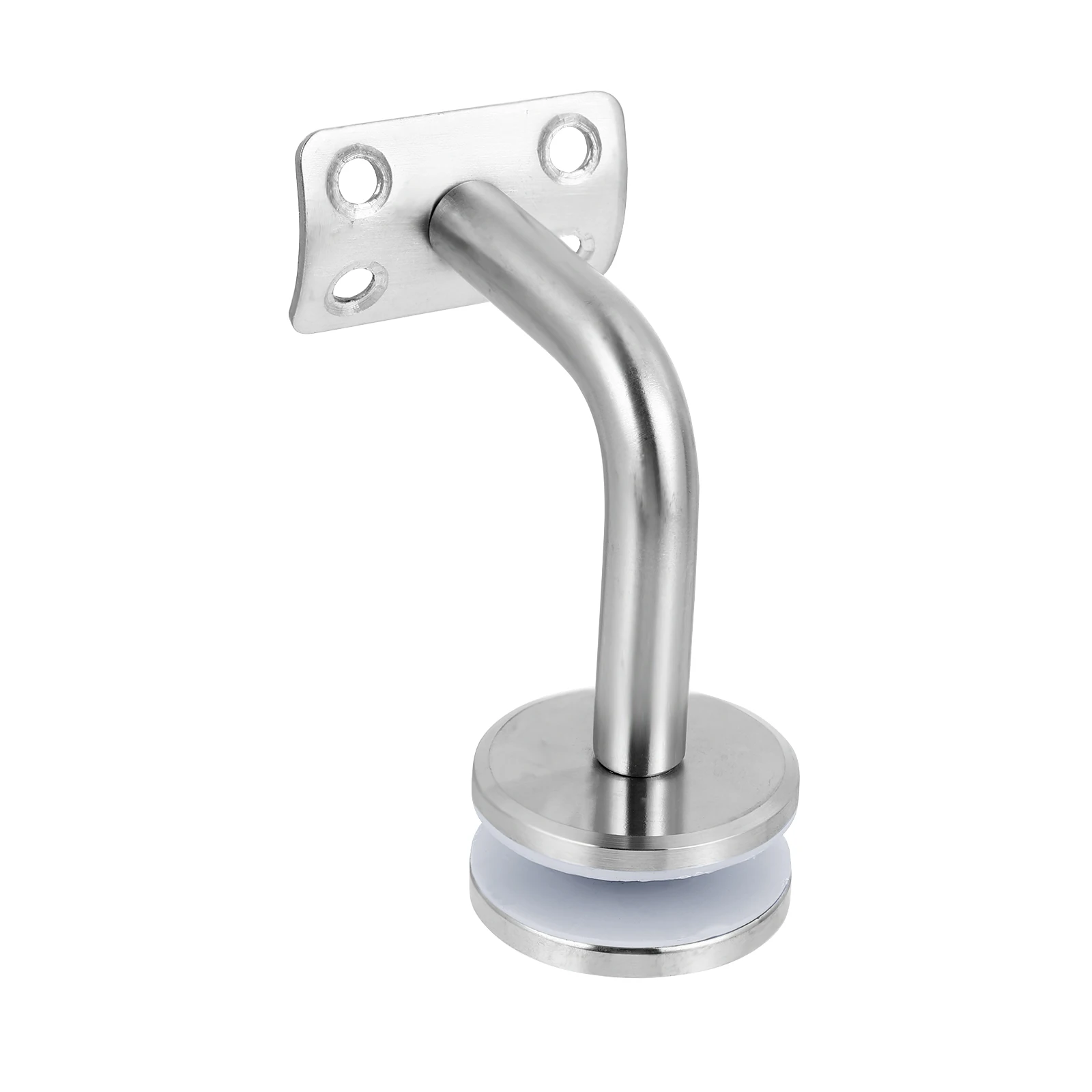 

1pc Stair Handrail Bracket Glass Panel Clamp Railing Clip Armrest Stainless Steel Satin Finished Practical Easy