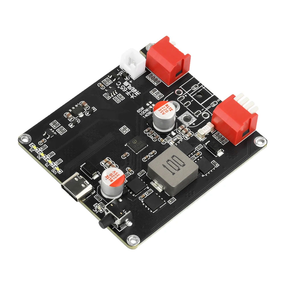 140W Bidirectional Fast Charger Module High Power Lift Voltage 2-6S Li-Ion Battery Charger Board IP2366 Auto Temperature Control