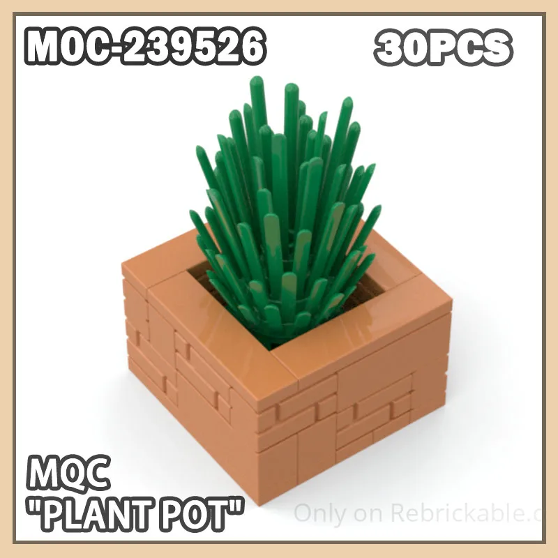 

MOC-239526 Горшок для растений, строительный блок, модель кирпича, атмосфера, украшение для рабочего стола, изысканные художественные подарки для подруги, 30 шт.