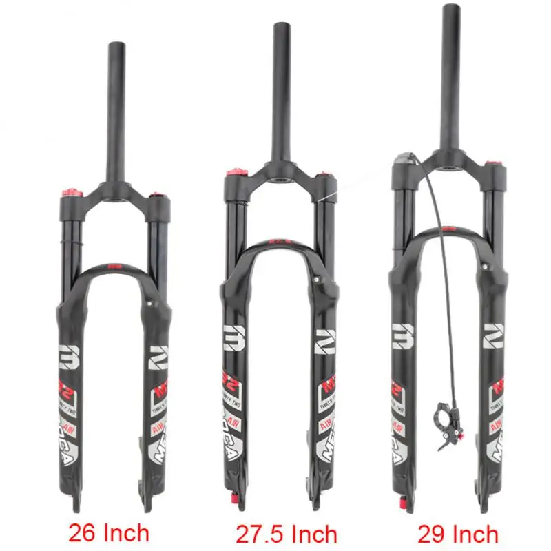 Mountain Bike Front Fork 26/27.5 Inch Pneumatic Shock Absorber Front Fork Air Fork Disc Brake Quick Disassembly Bicycle Fork