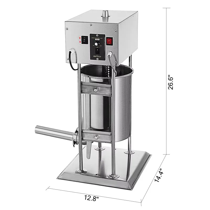 

10L/12L/15L Electric Automatic Sausage Filler with Twister Sausage Stuffer Sausage Filling Machine Stainless Steel
