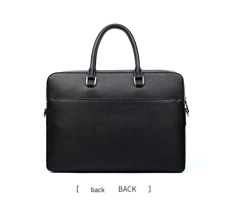 Echtleder Herren-Aktentasche Rindsleder Business Multifunktionale Laptoptasche Große Kapazität Handtasche – Detail 18
