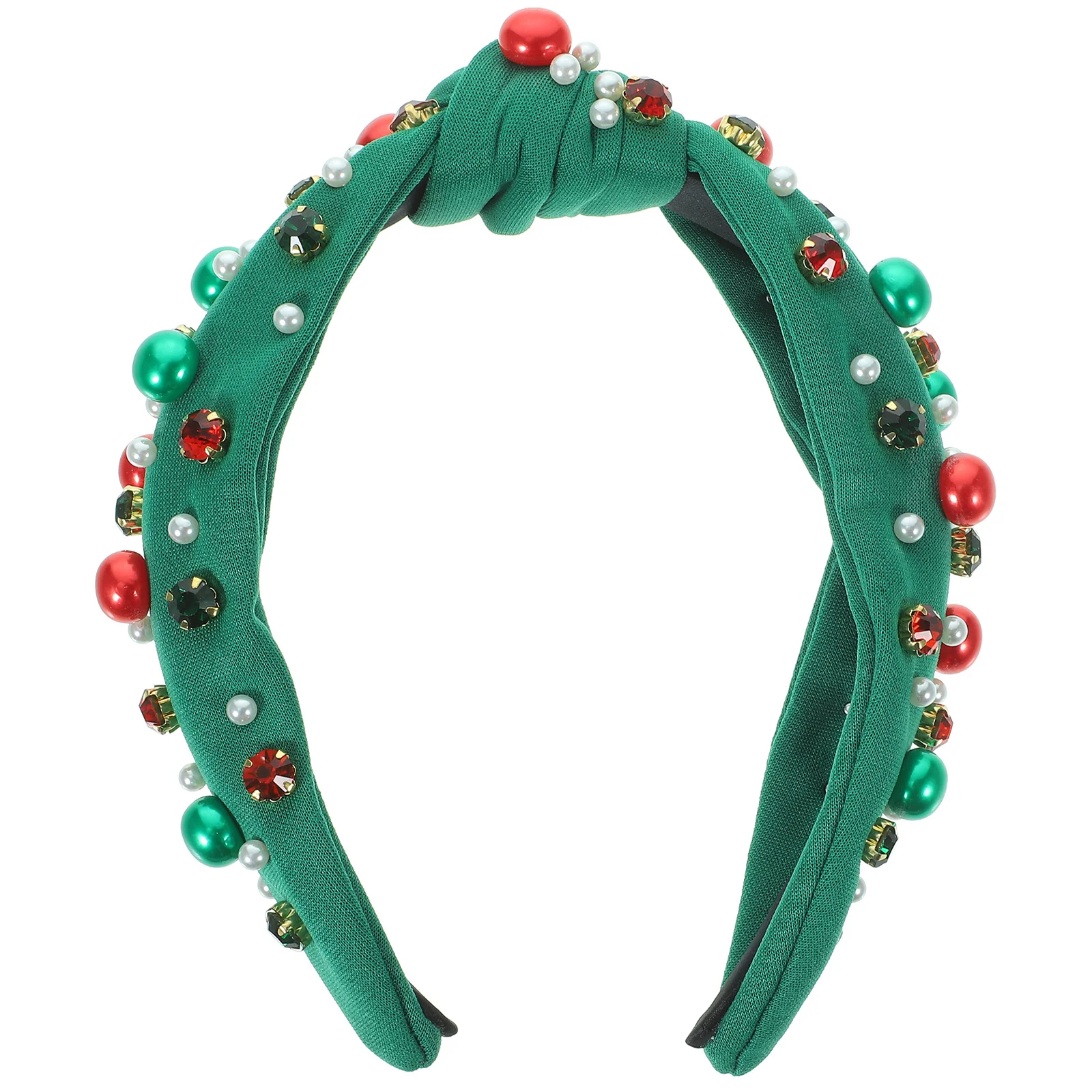 

Chic Wide Headband for Women with Pearl Detailing Knotted Design Comfortable Breathable Hair Accessory for Parties Weddings