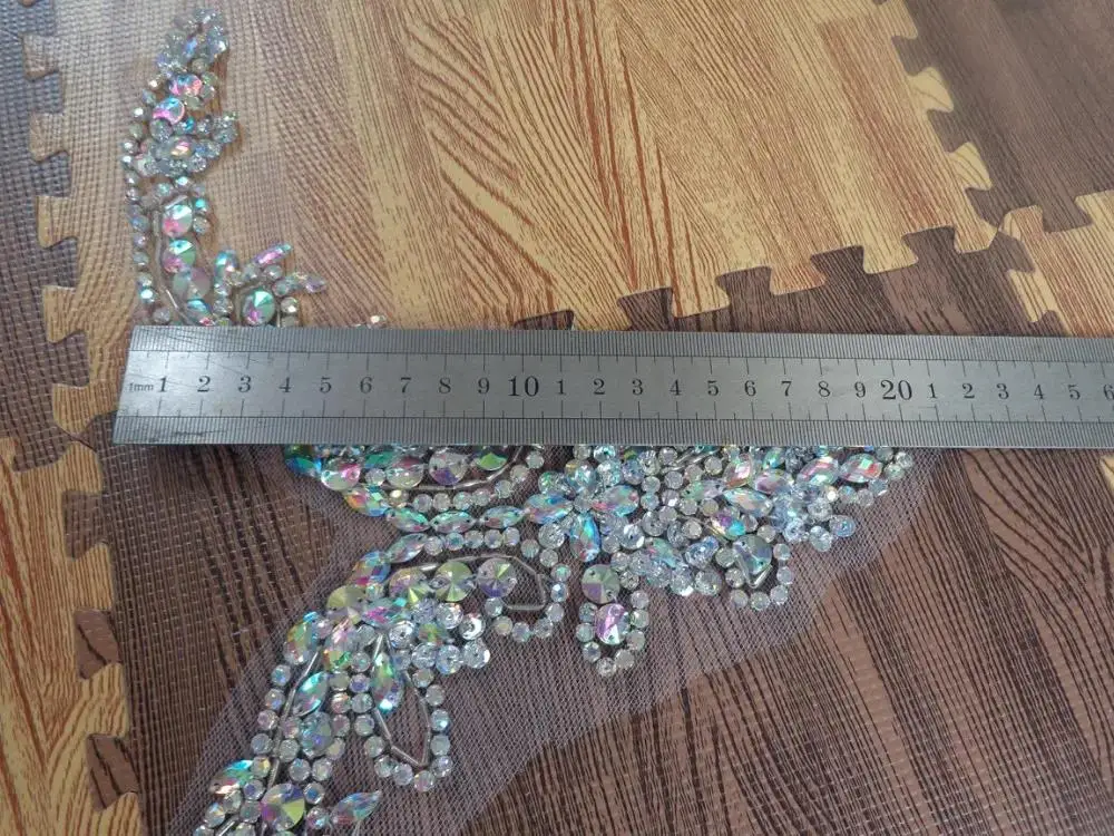 13 Colors Handmade Beaded Diamond Crystal Sweetheart Luxury Rhinestone Material Apparel Decoration Evening Dress Neck Accessory