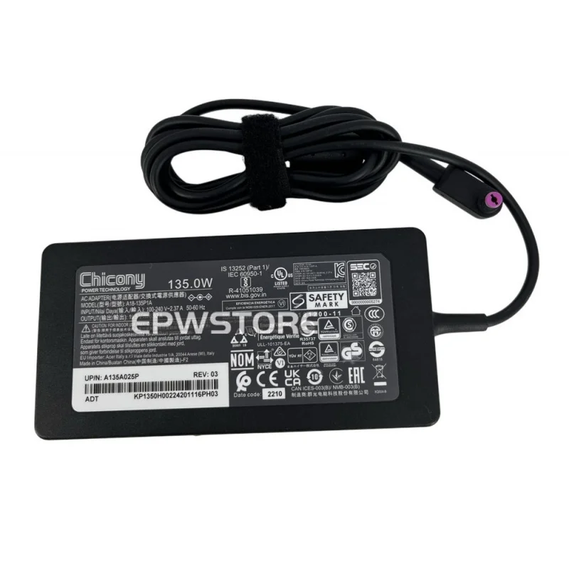 

Зарядное устройство S+Chicony 19.5V 6.92A 135W AC A18-135P1A для ACER Nitro V15 ANV15-51