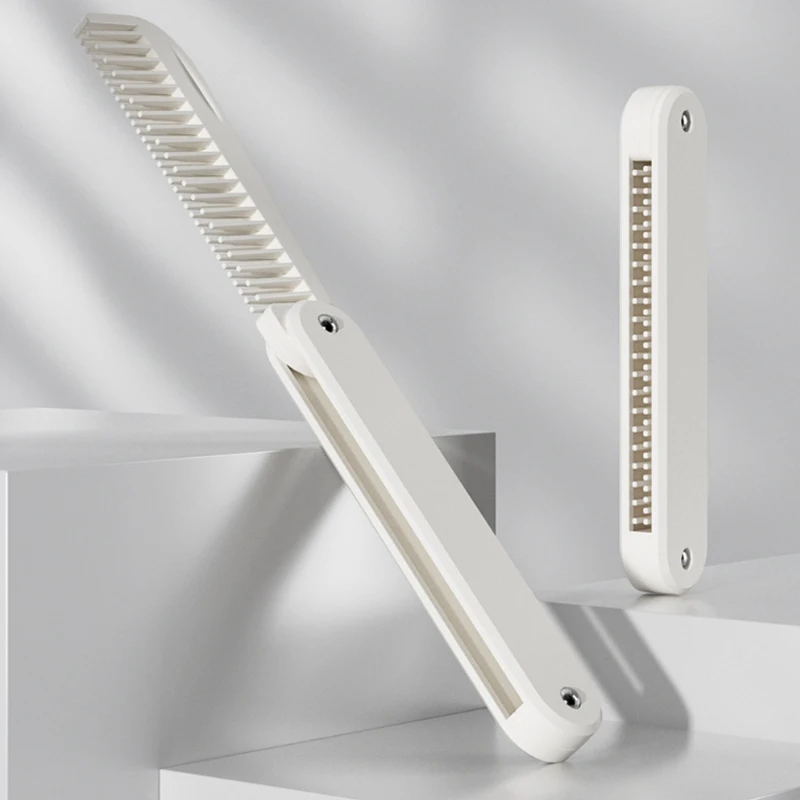 

2 in1 Multifuncional Foldable Plastic Pocket Combs Portable Women Fluffy High Skull Top Wide Tooth Combs Home Barber Accessories