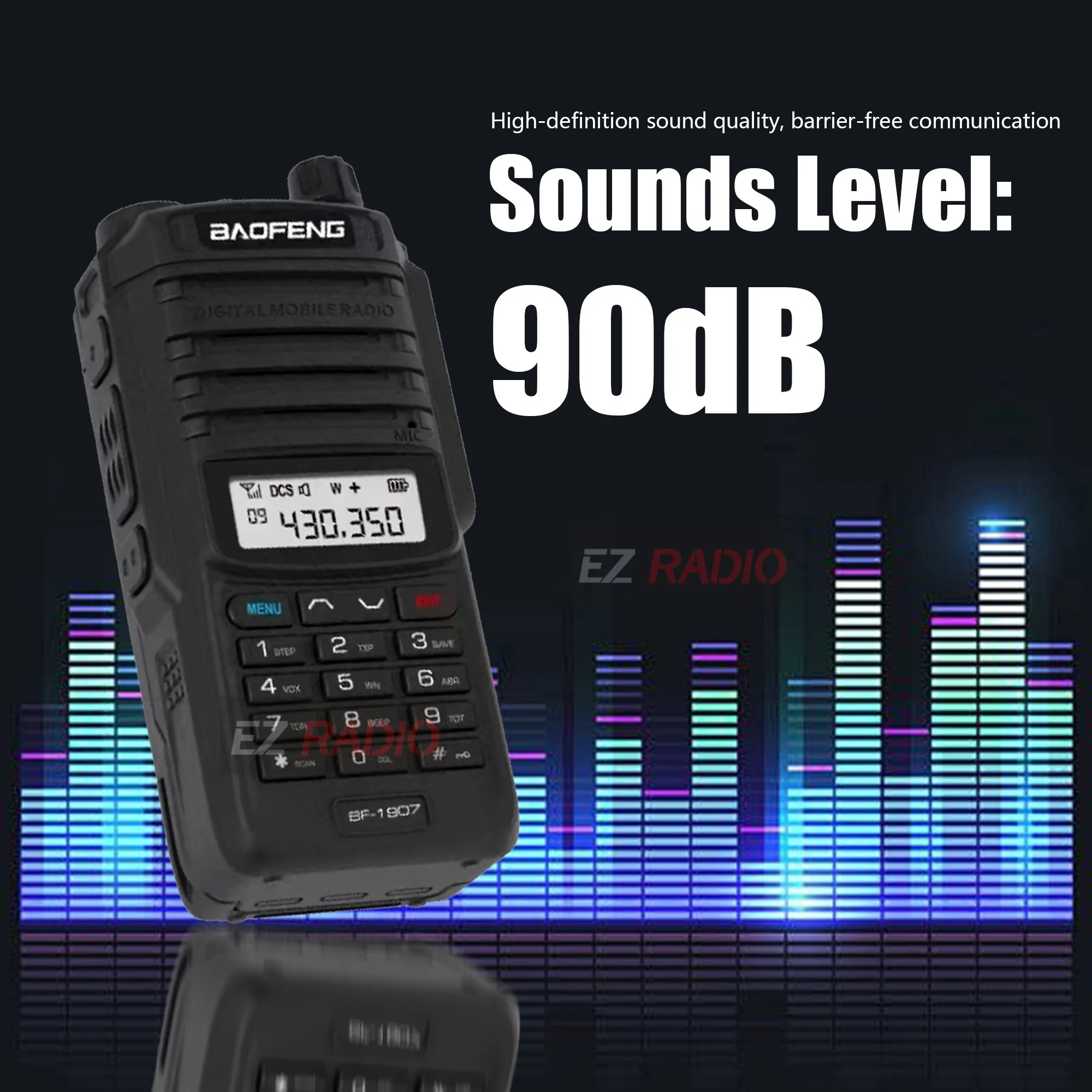 1/2 Paket BaoFeng BF-1907 Dual Band Walkie Talkie Tahan Air 10W Daya Tinggi UHF VHF Radio Genggam Dua Arah Jangkauan Jauh Untuk Berkemah