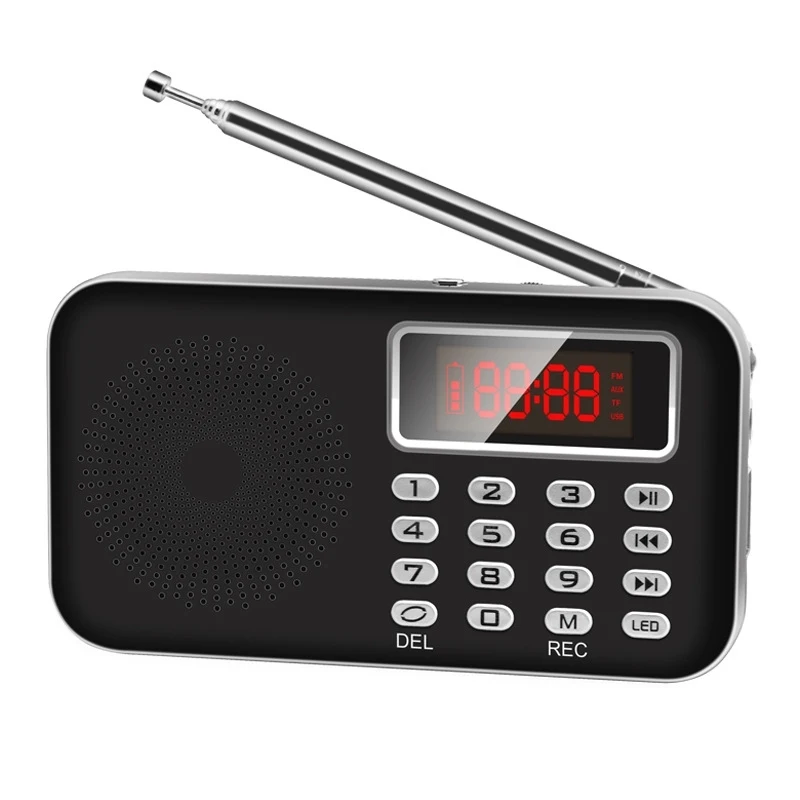 Trade Assurance Suppliers portable radio am fm Y-619 MP3 Rechargeable Music Player   s with LED Display  