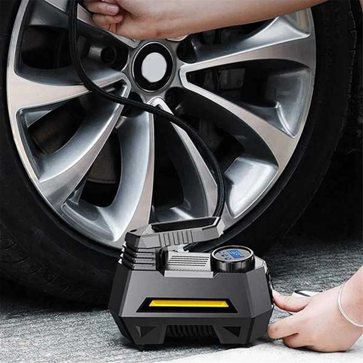 12V Car Wireless Portable Tire Pump Rechargeable Air Pump Mini Electric Car Travel Boat Air Compressor