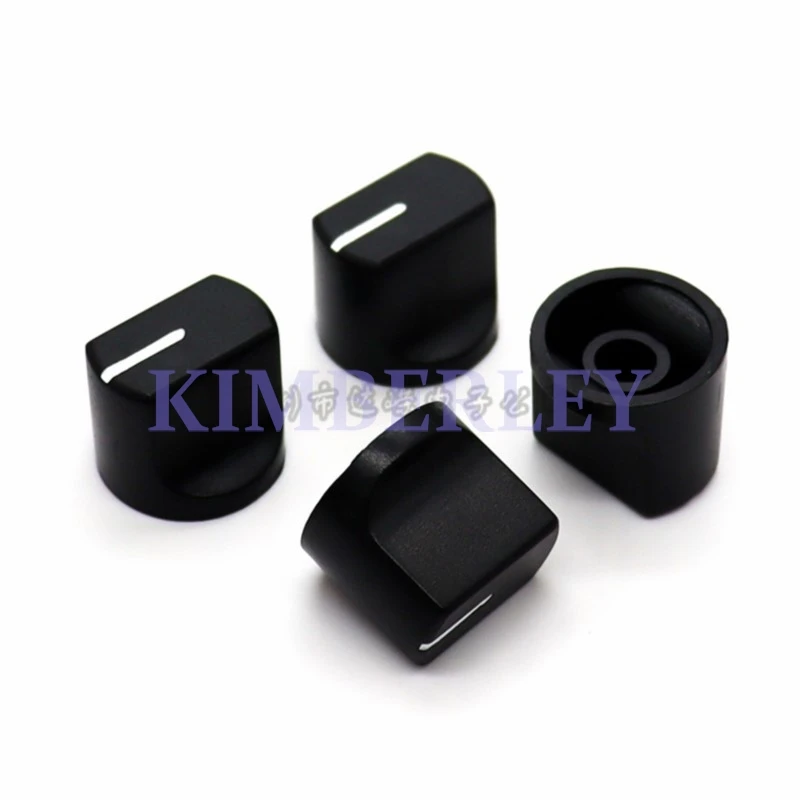 10 Piece Knob Black White Indicator Knob Plastic Potentiometer Knob Cap