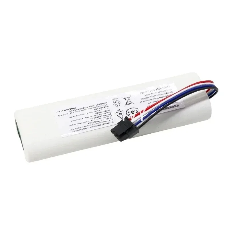 بطارية 14.4 فولت 3500 مللي أمبير بطارية ليثيوم أيون بديلة لشاومي روبوت مكنسة كهربائية ممسحة 2C P2026-4S1P-MMBK RLS3 قدرة عالية متوافقة #6