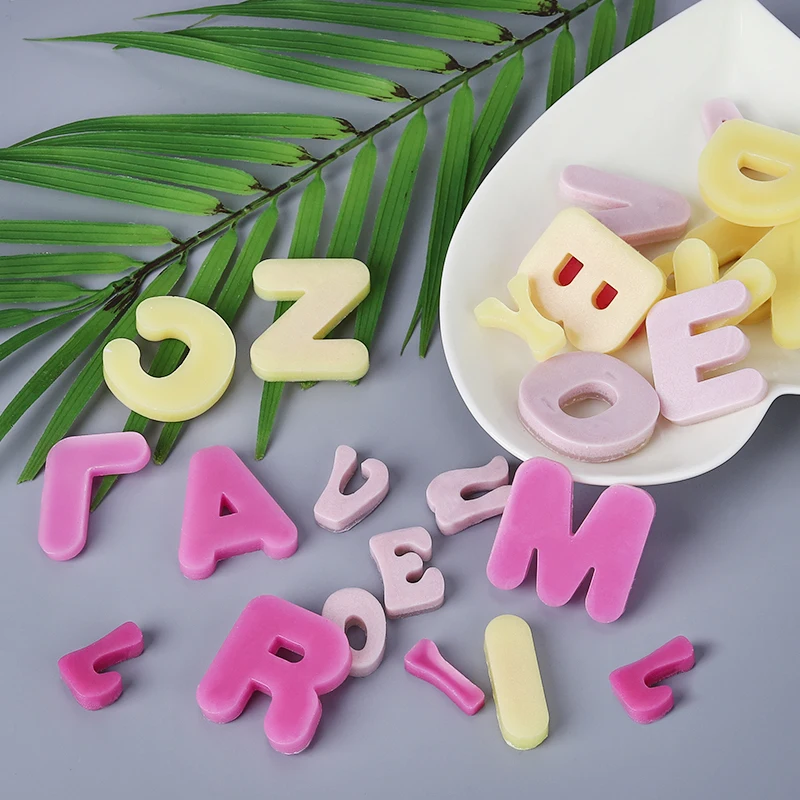 FAIS DU Silicone Cake Mold Alphabet Letters Chocolate Handmade Mould Ice Cube Candy Maker Fudge Biscuit Baking Tools Resin Mold