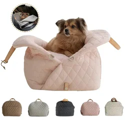 Puppy Go Out Portable Handbag Dog Bag For Car Seat Outdoor Travel Bed &Seat Belt Washable Puppy Tote Bags for Chihuahua Yorkshir