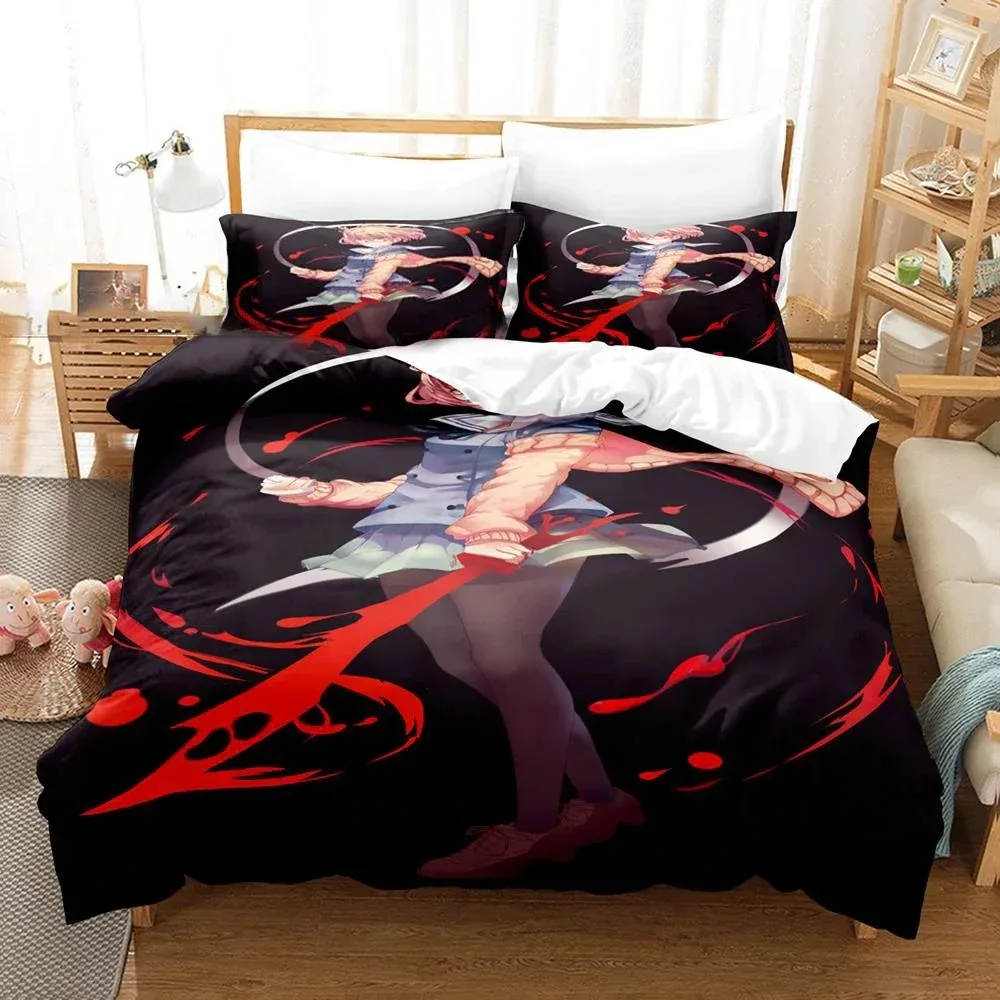 

Anime Beyond the Boundary Mirai Kuriyama Bedding Set Boys Girls Twin Queen Size Duvet Cover Bed Kids Adult Home Textileextile