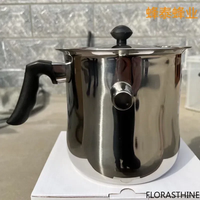 Beekeeping Tools Beeswax Wax Kettle Honey 2.5L Stainless Plus Steel Boiling Wax Pot Beeswax Kettle