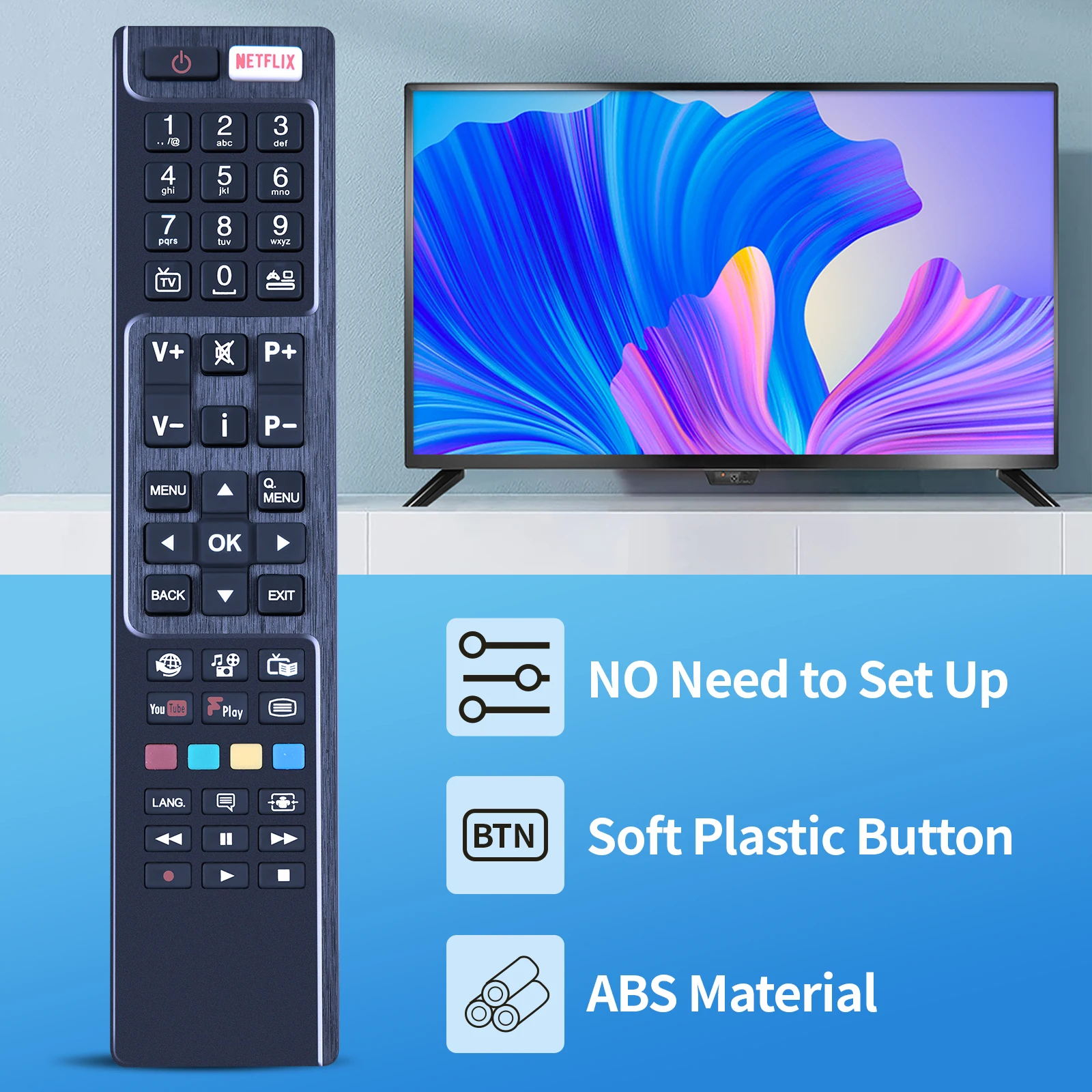 Sostituzione del Controller del telecomando universale RC4848F per Hitachi TV muslimmuslimexmuslimexmuslimah