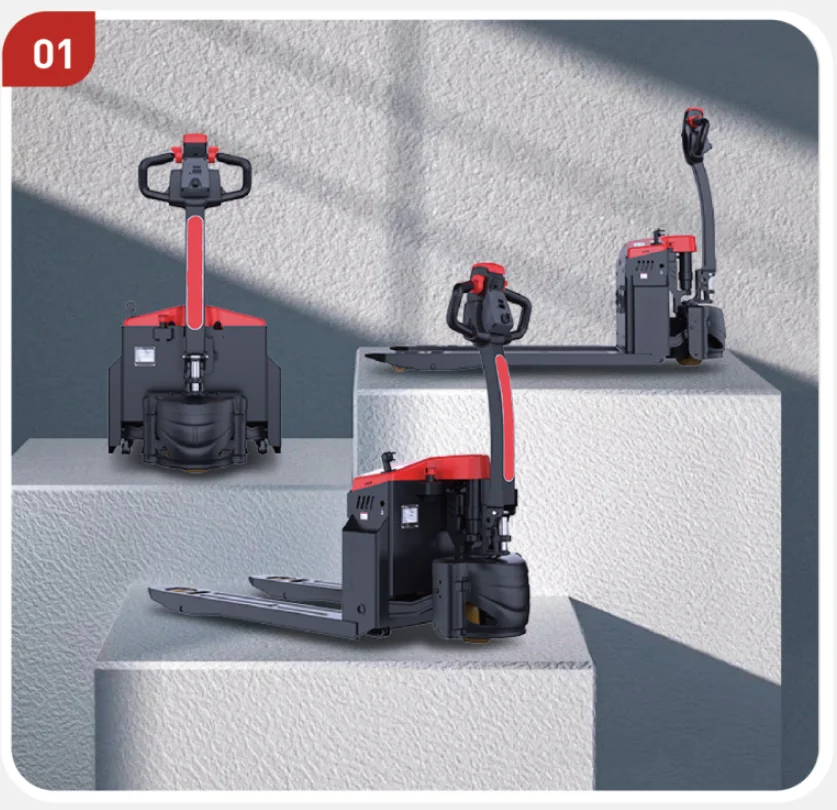 electric pallet truck lithium battery electric pallet electric forklift with a load capacity of 1.5 tons or 3,300 pounds.