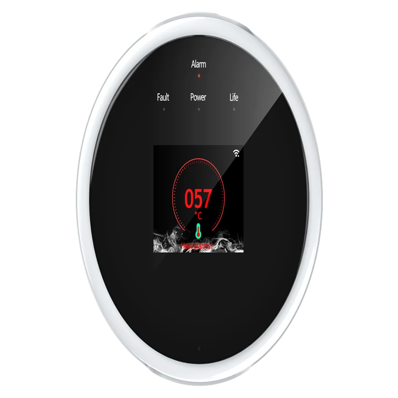 Glomarket Smart Gas Leak Detector Tuya Wifi LCD Display APP Remote Control Heat Alarm Reminder For Smart Home