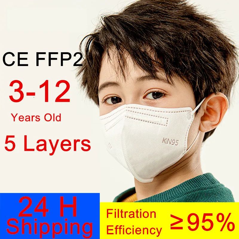 

FFP2 KN95 Mascarillas FFP2 Kid Mask 5 Layer Protective Face Mask Washable Masks FFP2 CE Enfant Mascarillas FFp2 Children Masque