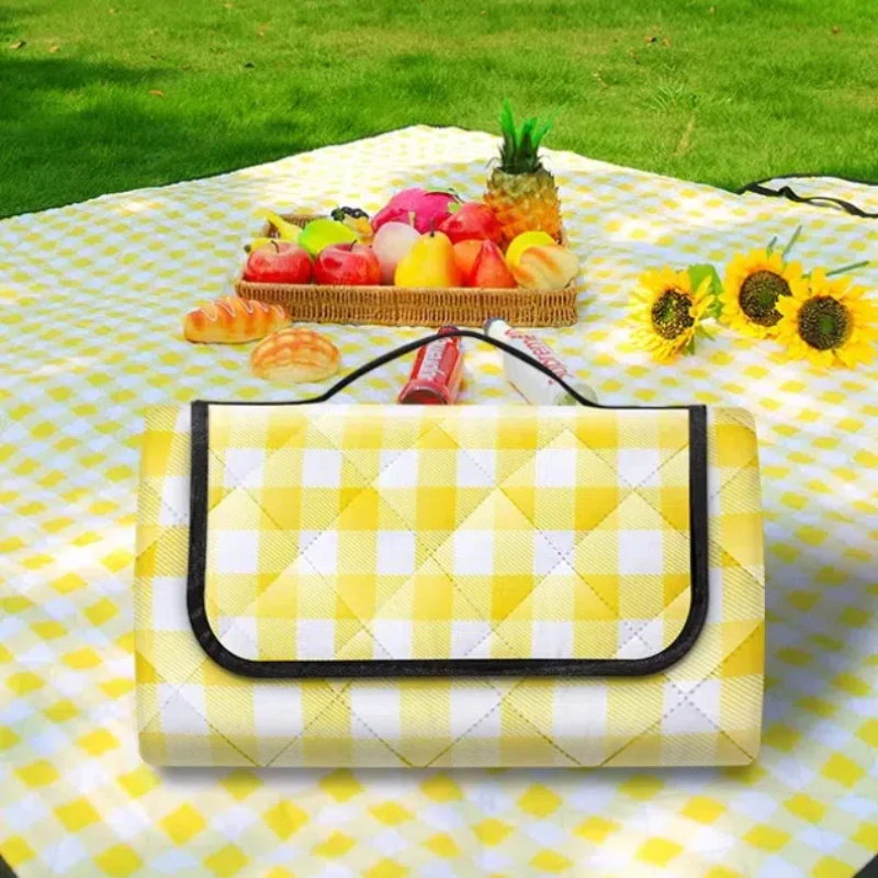 150x200cm Picnic Mat Thickened Waterproof Beach Blanket Camping Tent Grassland Mat Beach Cushion Camping Mat