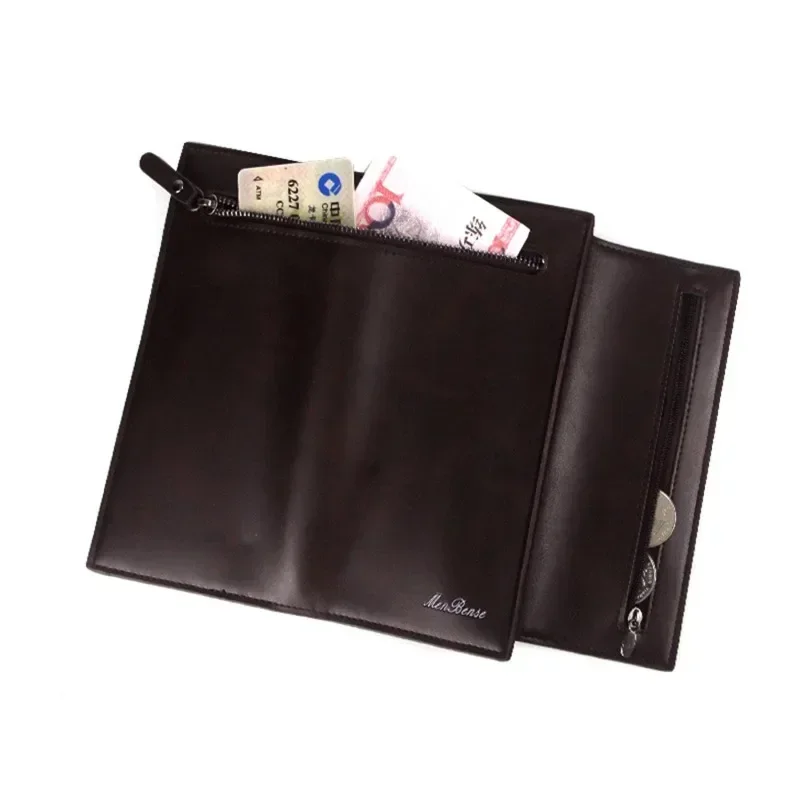 HHB02 Men's long wallet men's  double zipper  clutch business large capacity high quality