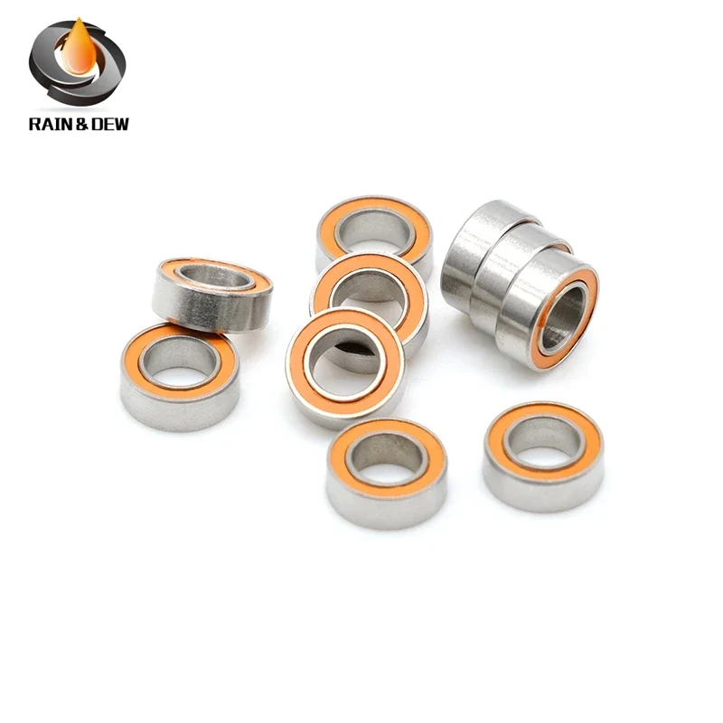 

10Pcs Fishing Reel Bearings SMR74 2RS CB ABEC-7 4*7*2.5 mm Stainless Steel Hybrid Ceramic Ball Bearing SMR74-2OS CB SMR74RS