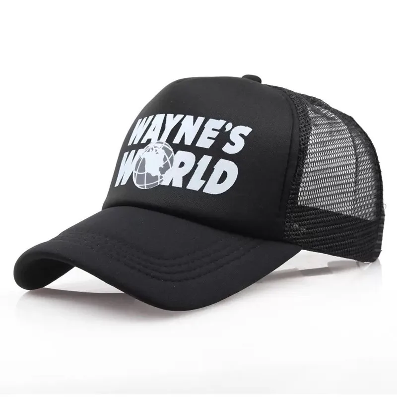 Klassische Wayne’s World Cap Baseballkappe Hip-Hop Dad Hats Snapback Trucker Hat Game WAYNE'S WORLD Accessoires Outdoor Reiten – Detail 8