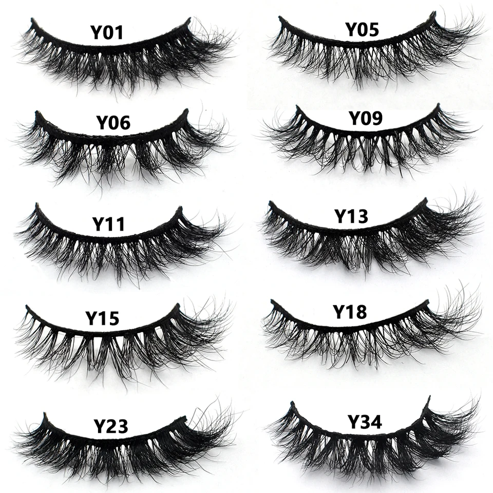 Pestañas postizas cortas y esponjosas de visón real, suaves y naturales, tiras completas para uso diario y maquillaje 4