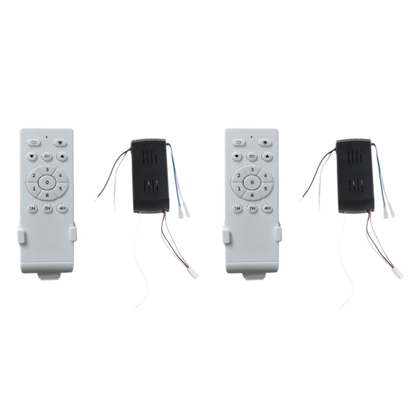 

N98R 2X Универсальный комплект дистанционного управления потолочным вентилятором Низкое напряжение 30 Вт Контроллер вентилятора постоянного тока с 6 скоростями и синхронизацией