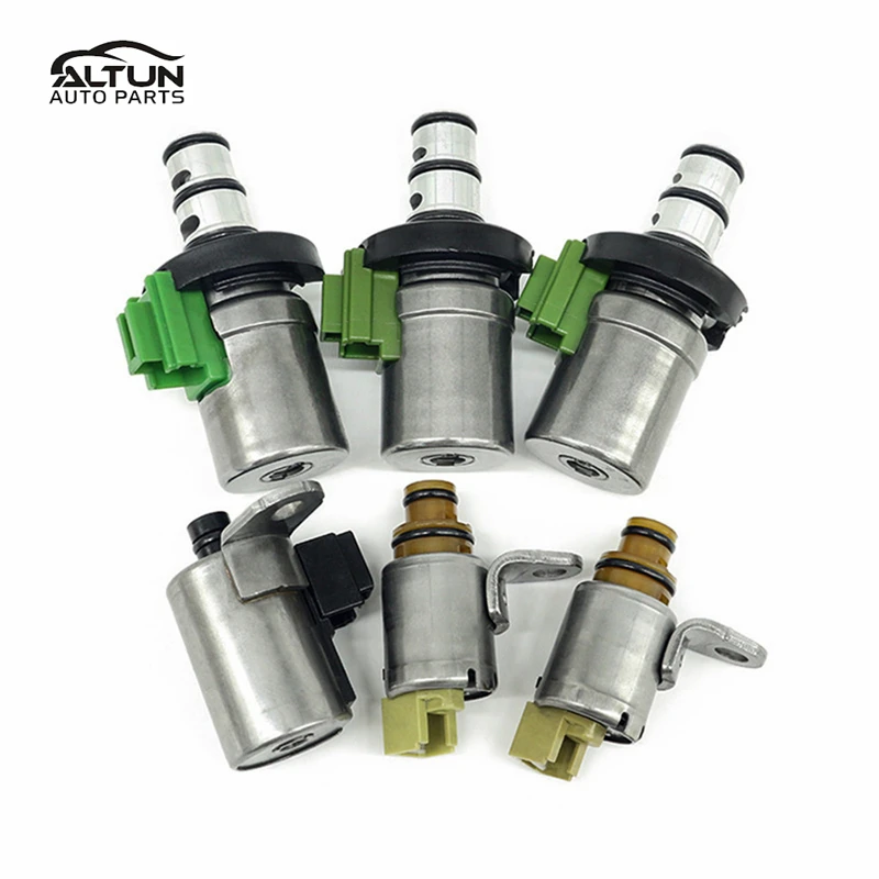 HOT SALE 🔥 4F27E 6-Piece Set 48420K-R D48421A Transmission Shift Solenoid Valve Auto Parts for Ford Fiesta Mazda High Quality