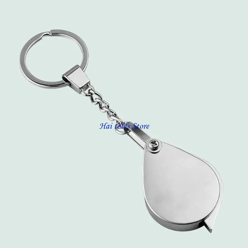 X37E Pocket Sized 20X/30X Magnifier Keychains in Metal, for Senior and Hobbyists