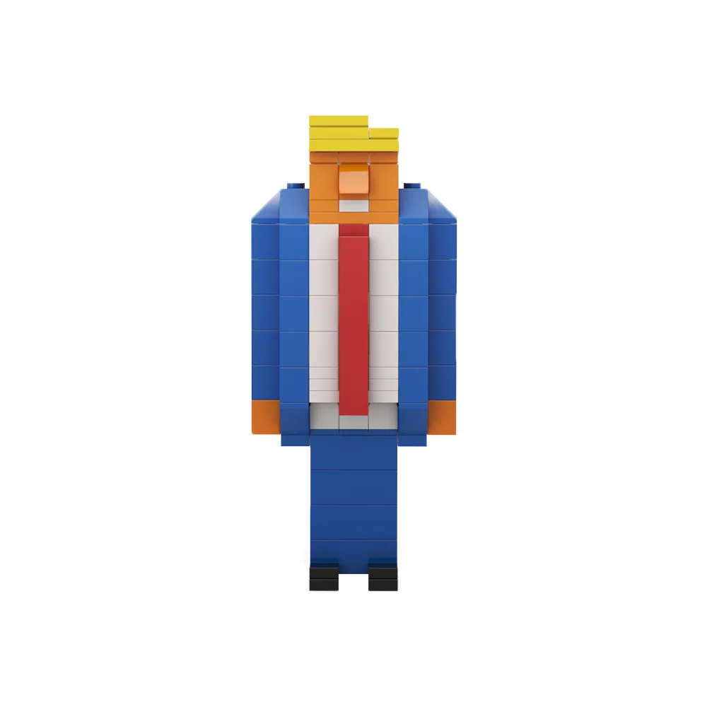 MOC Creativity Donald Trumps Model Building Blocks US President Action Figure Stitch Bricks Toys Character for childrens Gift