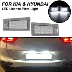 2Pcs For Kia Ceed 3 MK3 Cerato 3 LED License Plate Light Number Lamp For Hyundai Elantra MD Accent Solaris 925011M400