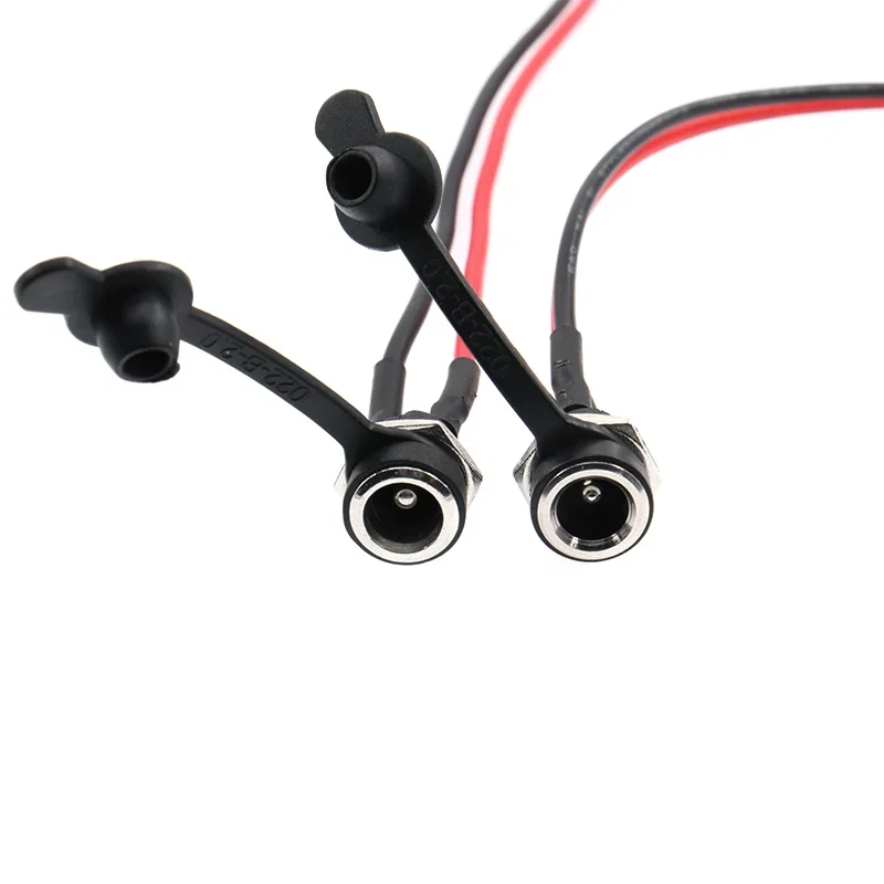 5.5 X 2.1mm 5.5 * 2.5mm DC Female Jack Socket Power Panel Mount Solder Connector With Cable 20CM 5.5*2.1 DC-022B DC-022X DC-099