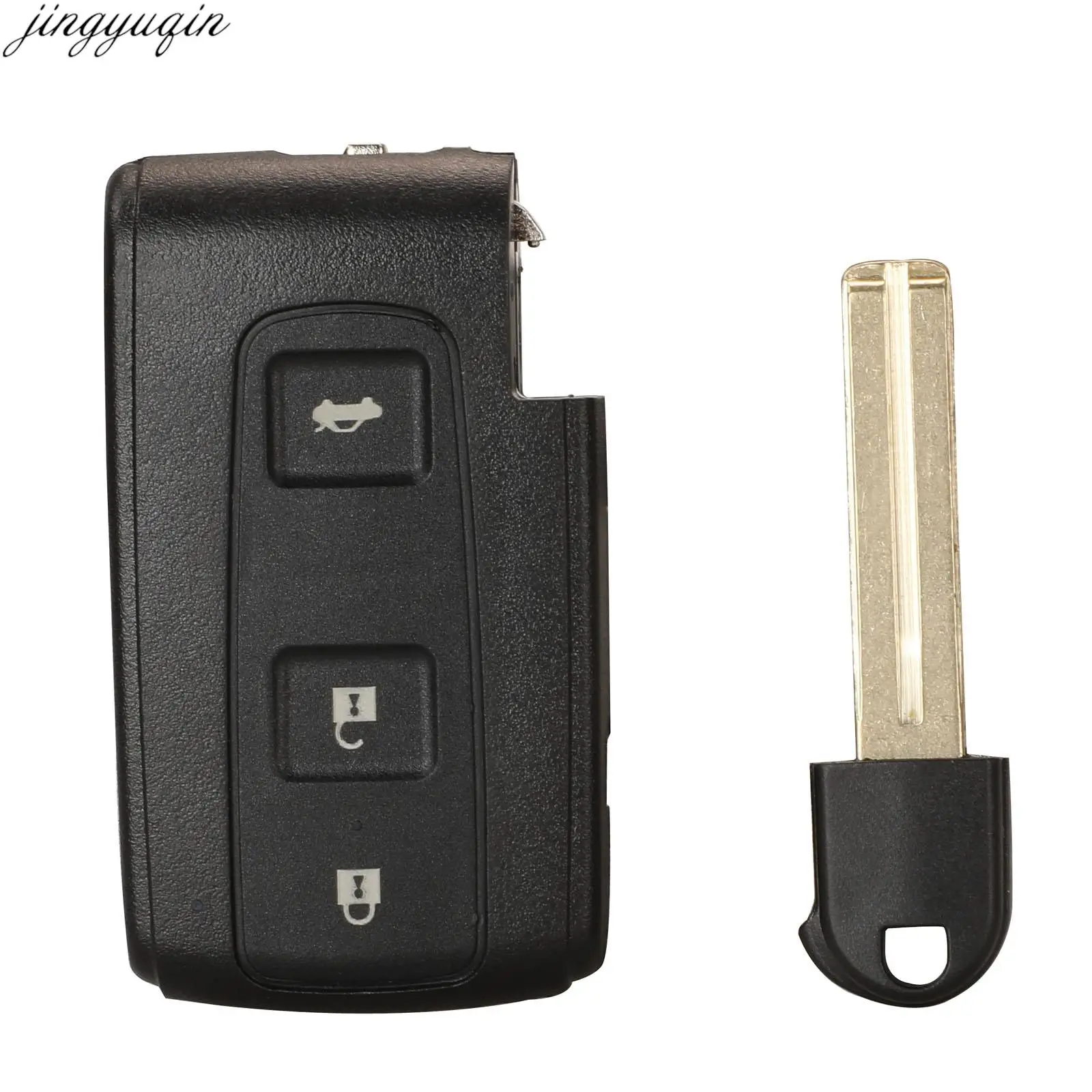 Jingyuqin 2/3 Buttons Smart Car Key Case Shell For Toyota Prius 2004-2009 Camry Corolla Verso With TOY40 TOY43 Blade