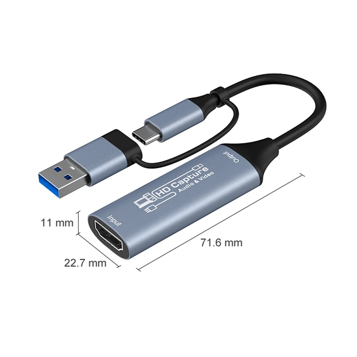 NEW_2 في 1 USB 3.0 بطاقة التقاط الفيديو للتبديل Xbox PS5/4 Live