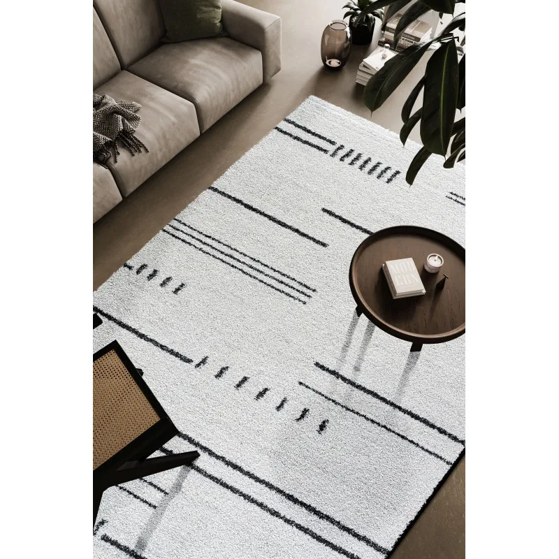 

Granada Kienna Black, Charcoal, Ivory and White Polypropylene Area Rug